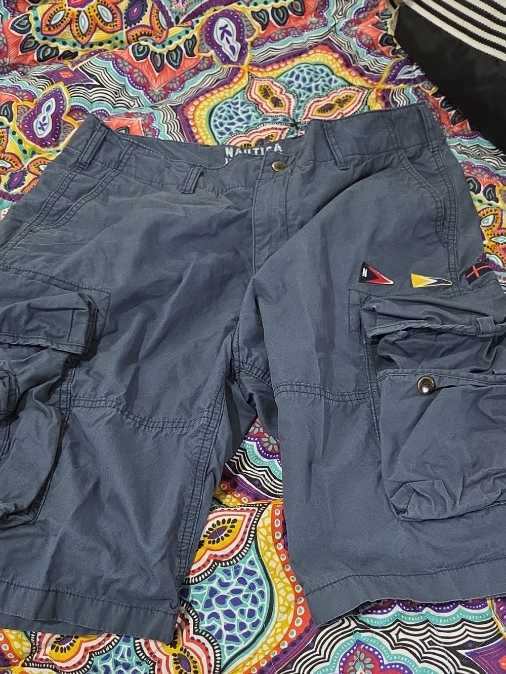 Nautica Men’s Navy Blue Cargo Shorts
